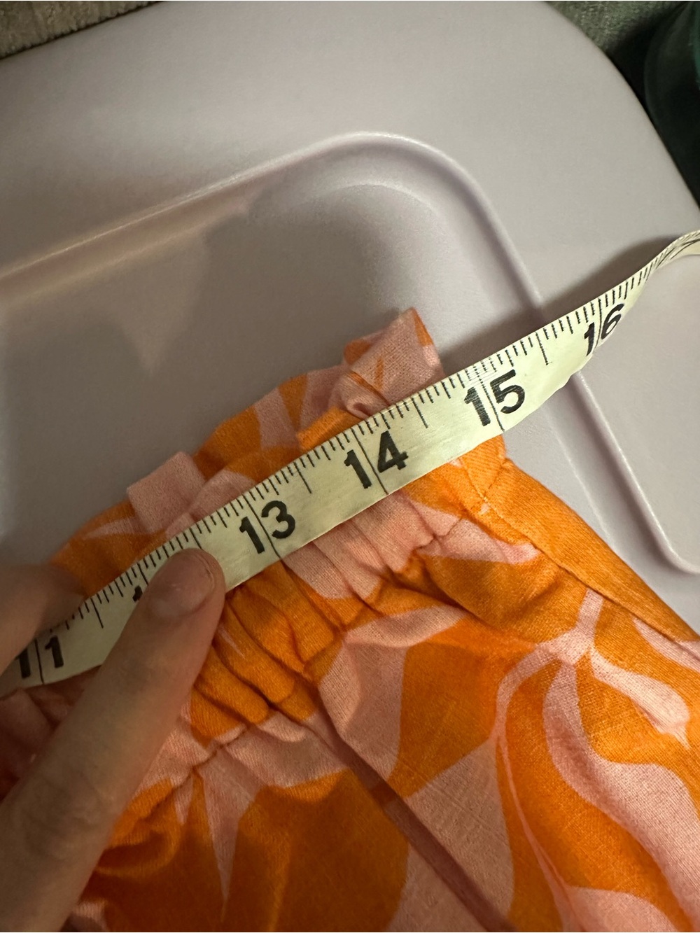 NWT AUR OCEÀ BRASILE Gathered Wide Leg Pant pink orange floral hibiscus - Picture 10 of 12